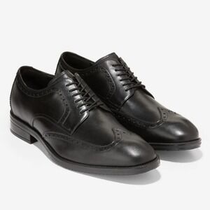 Cole Haan Men's Modern Essentials Wingtip Oxford Shoes Black Size 9